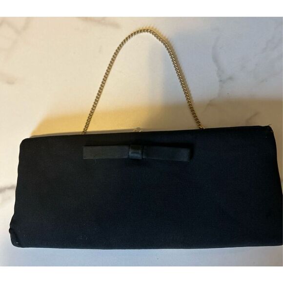 Henry Levine Vintage Black Clutch Evening Bag - Picture 1 of 5